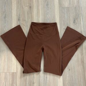 Groove Nulu Super-High-Rise Flared Pant Lululemon Brown Leggings